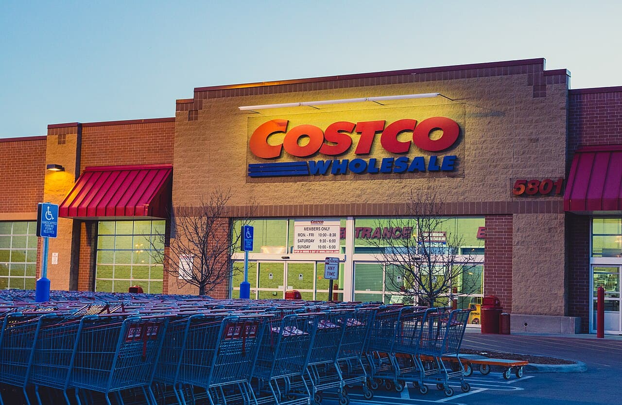 A Costco Wholesale storefront